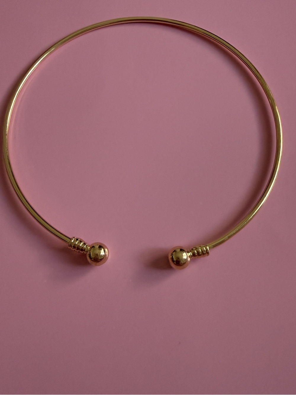 Minimalist Design Open Gold Tone Upper Arm Cuff